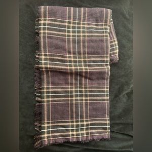Purple plaid wide Torrid scarf